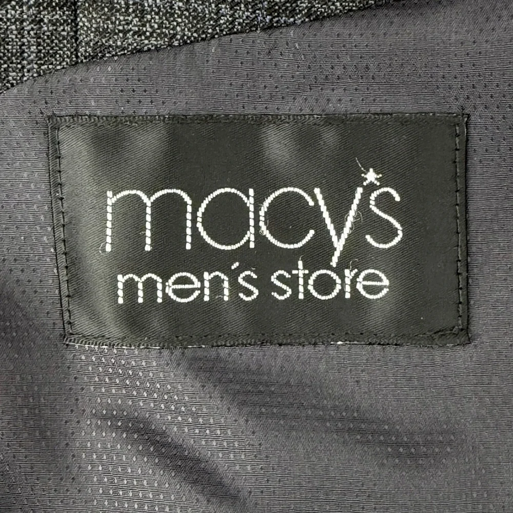 Michael Kors Mens 40R‎ Plaid Blazer Jacket Gray Wool Blend Suit Sport Coat Slim